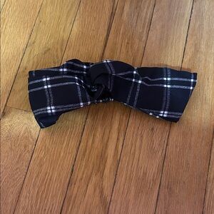 Black Plaid Hairband